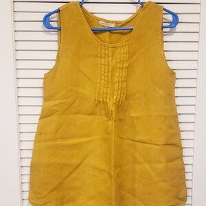 Laura Bianchi 100% Linen Sleeveless small Tank Top